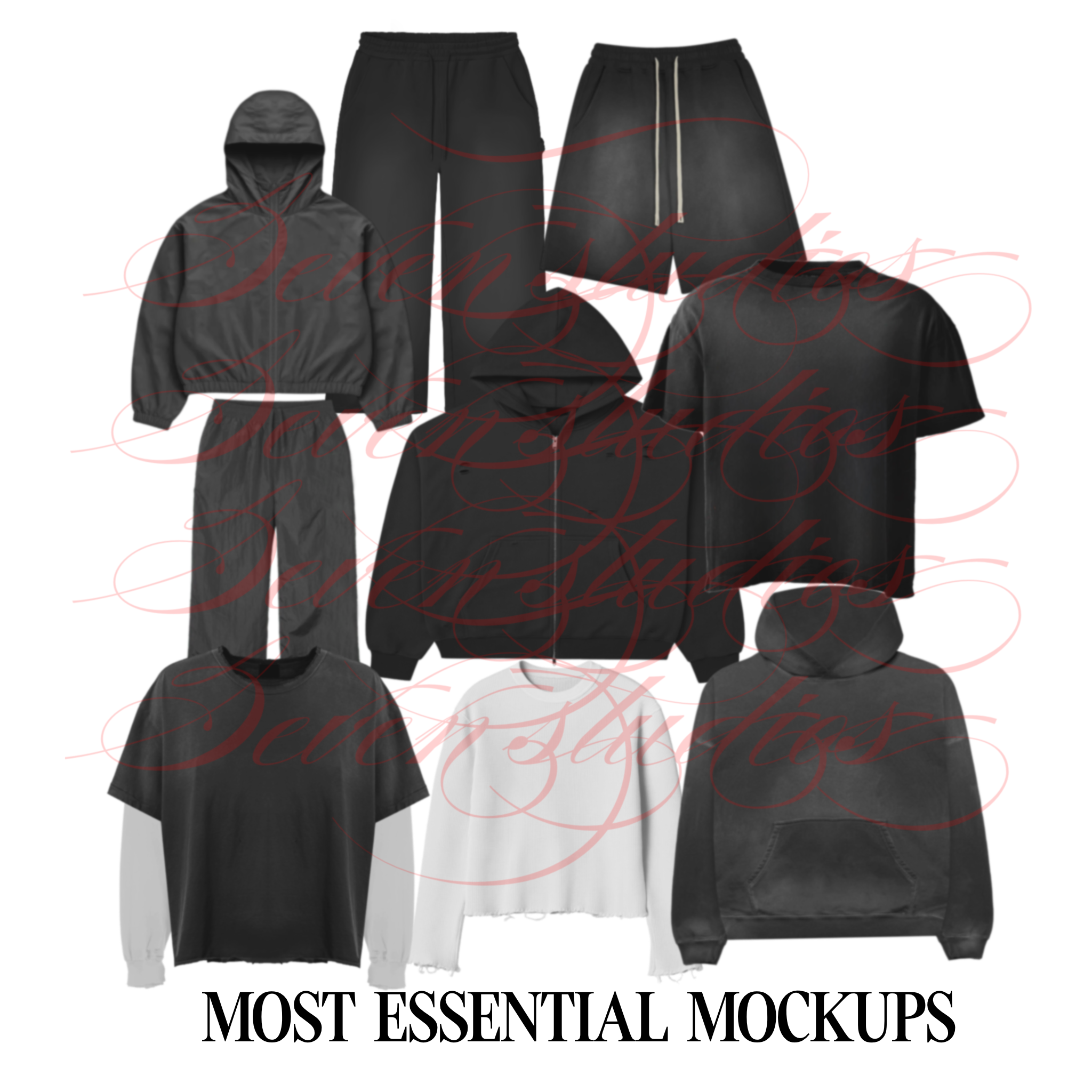 ESSENTIALS MOCKUP PACK (40+ MOCKUPS)